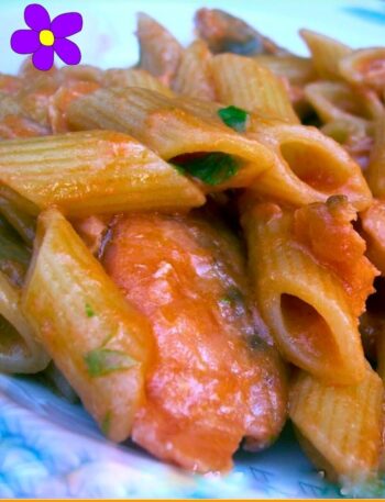 Pasta al salmone rosa