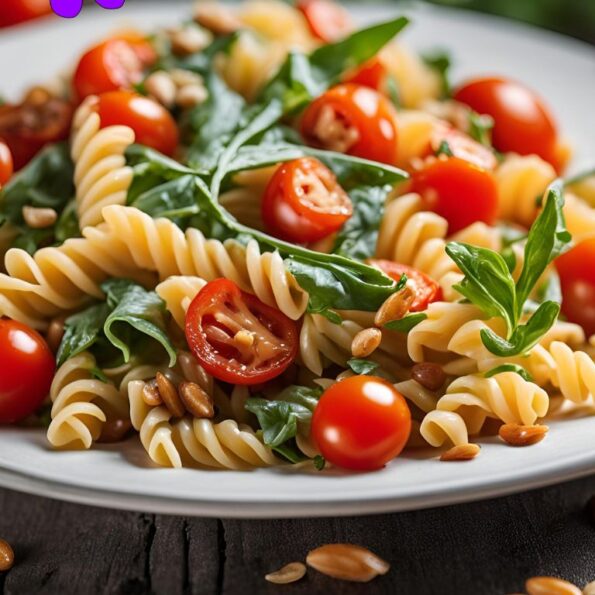 Pasta con rucola e pinoli