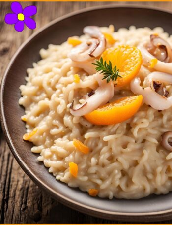 Risotto calamari e arance