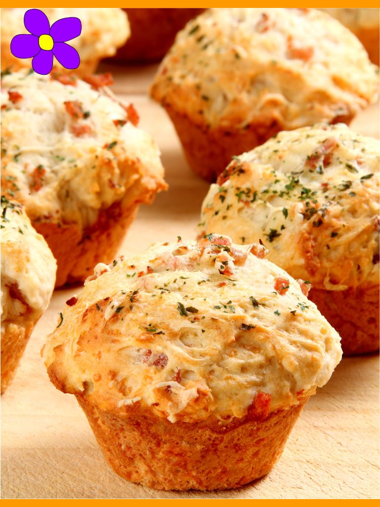 Muffins salati con zucchine e speck